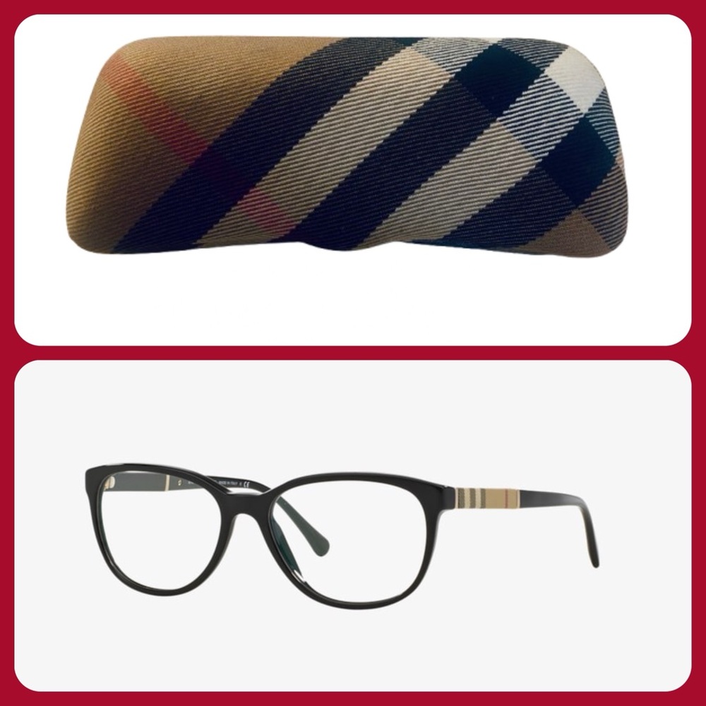 Burberry Authentic Ladies Black Eyeglasses Frames B 2172 with Case